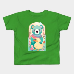 Cute bear illustration Kids T-Shirt